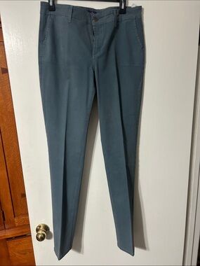NYDJ Boot Cut Pants in Slate Teal.  Pants are 97%